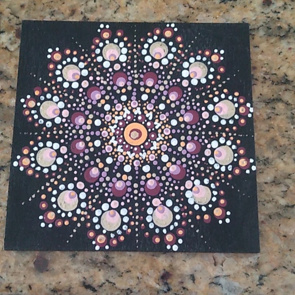 Hand Painted Mandala